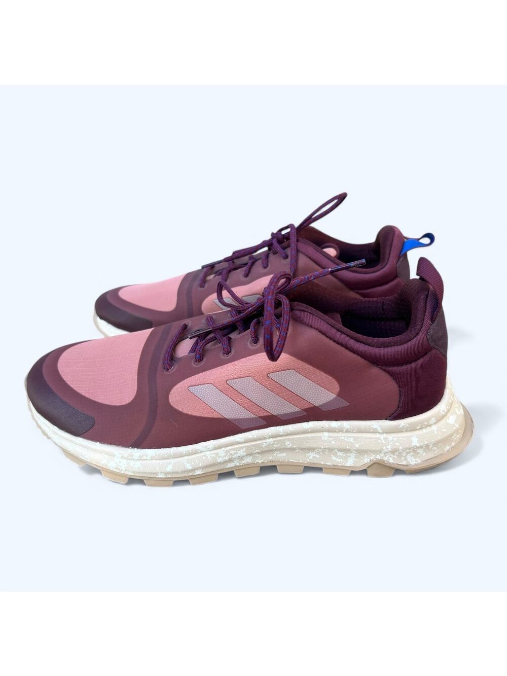 Adidas Response Trail X Running Shoes Sneakers Maroon Raw Pink Linen Women's 9.5